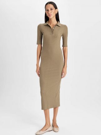 پیراهن میدی زنانه دفکتو تصویر ۱