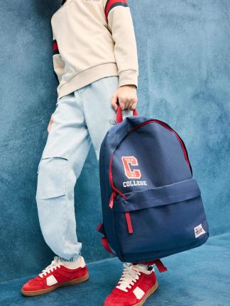 کیف و کوله پشتی پسرانه سرمه ای دفکتو تصویر ۱