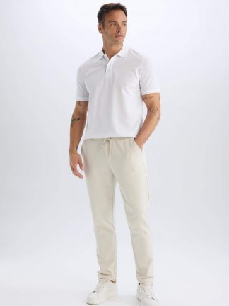 شلوار جاگر مردانه بژ دفکتو تصویر ۱