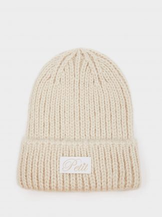 کلاه بافت دخترانه بژ دفکتو تصویر ۱