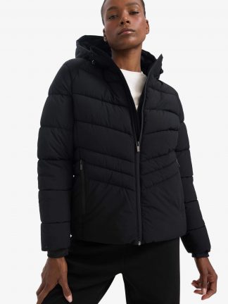 کاپشن زنانه مشکی دفکتو تصویر ۱