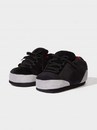 دمپایی روفرشی مردانه مشکی دفکتو