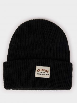 کلاه بافت پسرانه مشکی دفکتو تصویر ۱