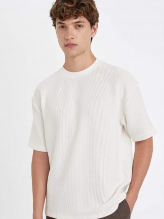 تی شرت مردانه بژ دفکتو تصویر ۱