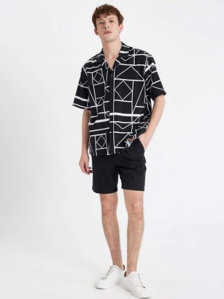 شلوارک مردانه مشکی دفکتو تصویر ۱