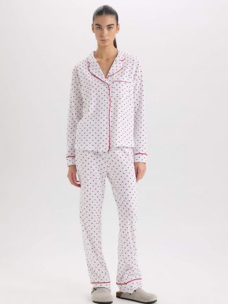 لباس خواب زنانه بژ دفکتو تصویر ۱