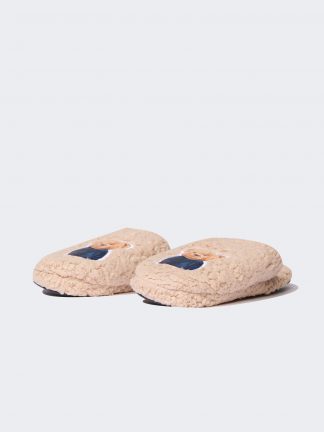 دمپایی روفرشی مردانه بژ دفکتو