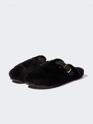 دمپایی حوله ای زنانه مشکی دفکتو