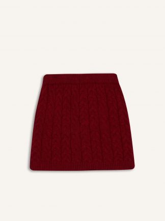 دامن زنانه قرمز دفکتو تصویر ۱