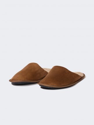 دمپایی روفرشی مردانه قهوه ای دفکتو