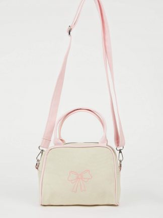 کیف دخترانه بژ دفکتو تصویر ۱