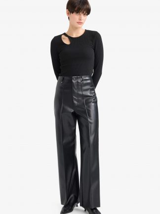 تیشرت زنانه مشکی دفکتو تصویر ۱