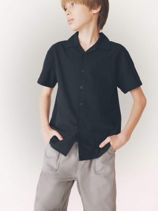 پیراهن پسرانه مشکی دفکتو