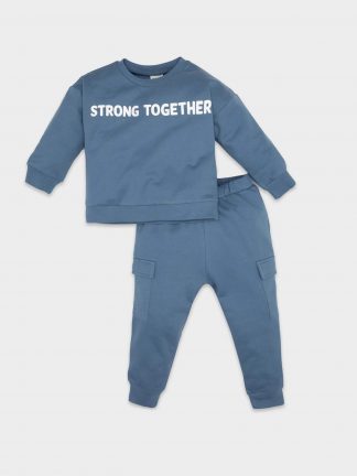 ست لباس نوزاد پسر آبی دفکتو تصویر ۱