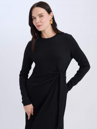 پیراهن زنانه مشکی دفکتو تصویر ۱