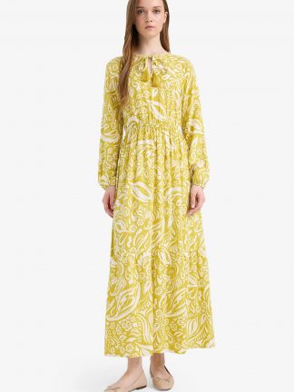 پیراهن زنانه سبز دفکتو