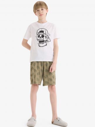 ست لباس راحتی پسرانه سفید دفکتو