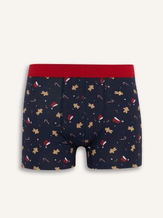 شورت مردانه سرمه ای دفکتو تصویر ۱