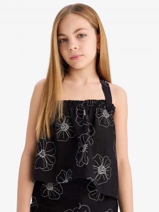 بلوز دخترانه مشکی دفکتو