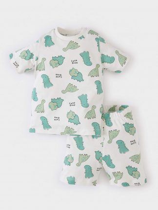 ست لباس نوزادی پسرانه سفید دفکتو