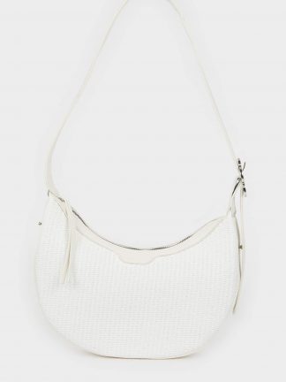 کیف دوشی زنانه سفید دفکتو تصویر ۱