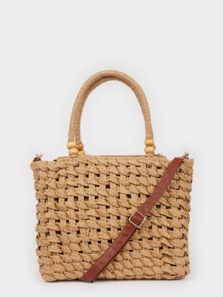 کیف دوشی زنانه بژ دفکتو