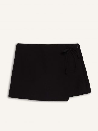 دامن کوتاه زنانه مشکی دفکتو تصویر ۱