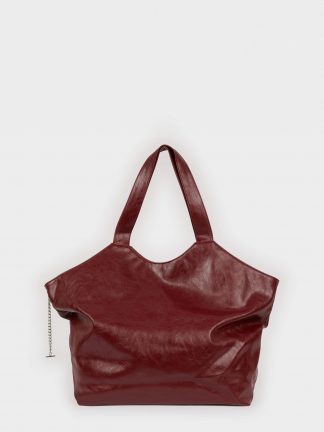 کیف دوشی زنانه زرشکی دفکتو تصویر ۱