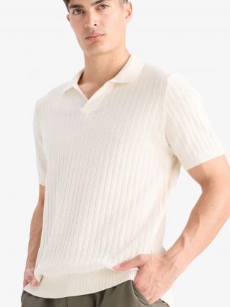 پولوشرت مردانه بژ دفکتو