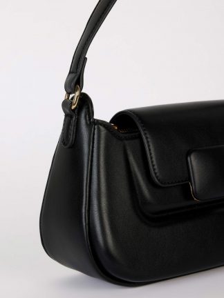 کیف دوشی زنانه مشکی دفکتو تصویر ۱