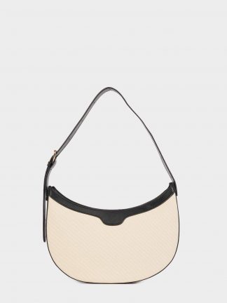 کیف دوشی زنانه بژ دفکتو تصویر ۱