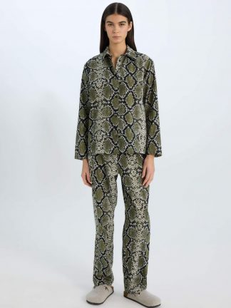 لباس خواب زنانه مشکی دفکتو تصویر ۱