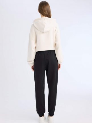 شلوار راحتی زنانه مشکی دفکتو