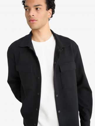 پیراهن مردانه مشکی دفکتو تصویر ۱