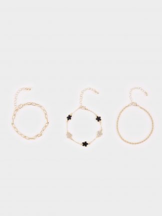 دستبند و النگو زنانه مشکی دفکتو تصویر ۱