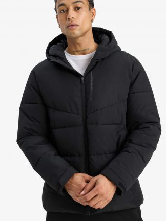 کاپشن مردانه مشکی دفکتو