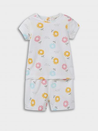 ست لباس نوزاد دختر سفید دفکتو