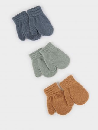 کلاه،شال و دستکش نوزاد پسر چند رنگ دفکتو تصویر ۱