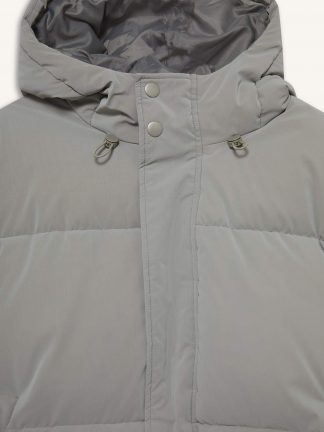 کاپشن مردانه خاکستری روشن دفکتو تصویر ۱