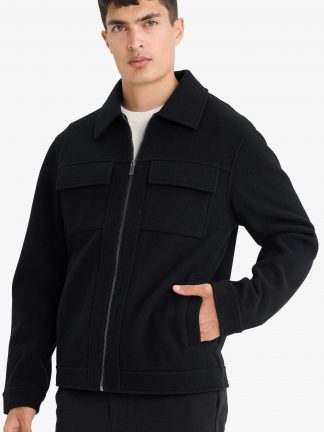 کت مردانه مشکی دفکتو تصویر ۱