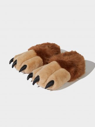 دمپایی روفرشی مردانه قهوه ای دفکتو