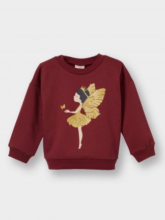 سویشرت نوزاد دختر زرشکی دفکتو تصویر ۱