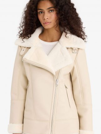 کت زنانه بژ دفکتو تصویر ۱