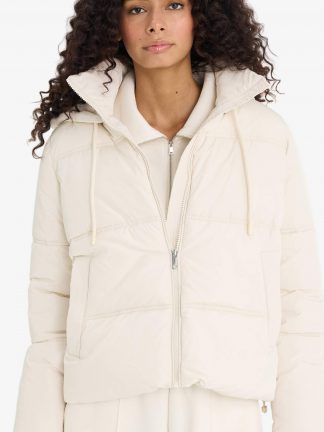 کاپشن زنانه بژ دفکتو تصویر ۱