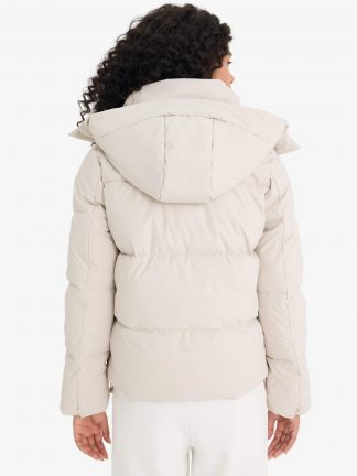 کاپشن زنانه بژ دفکتو تصویر ۱