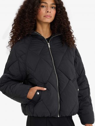 کاپشن زنانه مشکی دفکتو تصویر ۱