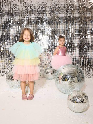 پیراهن نوزاد دختر صورتی روشن دفکتو