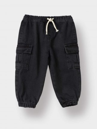 شلوار جین نوزاد پسر خاکستری تیره دفکتو تصویر ۱