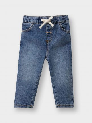 شلوار جین نوزاد پسر نعنایی (فرعی) (مادر:آبی) دفکتو تصویر ۱