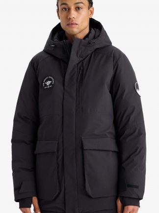 کاپشن مردانه مشکی دفکتو تصویر ۱